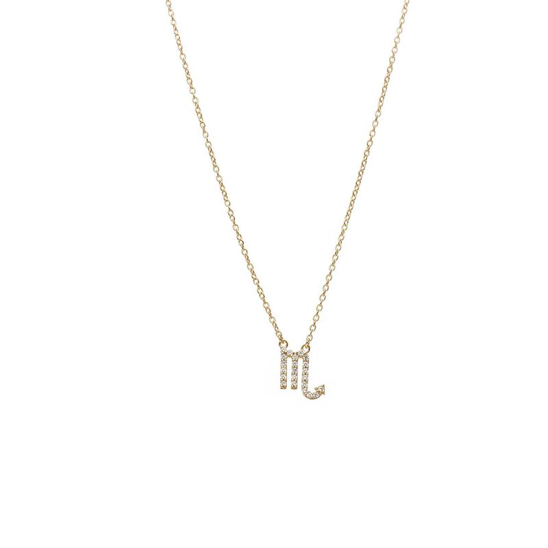 Silk & Steel Scorpio Necklace image number 0